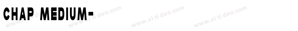 Chap Medium字体转换